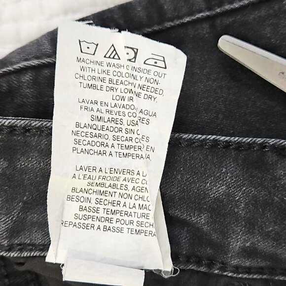 Lee Riders Bootcut Jeans Women's 12M (W30 L31) Black Denim Midrise 1SBMDW0 EUC - Picture 13 of 14